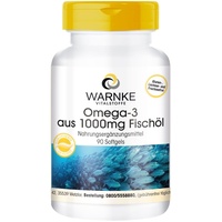 Omega-3 aus 1000 mg Fischöl - 90 Softgels mit EPA und DHA | Warnke Vitalstoffe