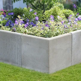 Diephaus L-Stein Ecke Grau 100 x 50 x 50 x 7 cm