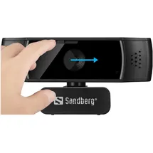 Sandberg USB Webcam Autofocus DualMic Schwarz