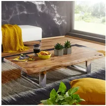 FineBuy Couchtisch Akazie Braun 115 x 25 x 60 cm