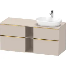 Duravit D-Neo Konsolenwaschtischunterbau wandhängend Taupe Matt 1400x550x664 mm - DE4970R34910000 DE4970R34910000