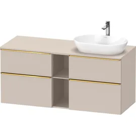 Duravit D-Neo Konsolenwaschtischunterbau wandhängend Taupe Matt 1400x550x664 mm - DE4970R34910000 DE4970R34910000