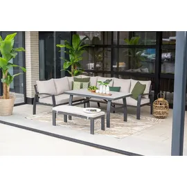 Garden Impressions Vasano Loungeset 4-tlg. carbon black/sand