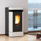 Extraflame Lucia Plus Pelletofen Weiß 12 kW Pellets Kamin Pelletsofen