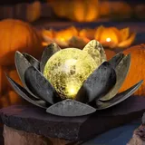 Solar-gartenleuchten, Solar-lotusblumen-laterne, Lotus-deko-gartendekoration, Solar-lotus-gartendekoration, Gartenleuchte Für Draußen, Solarlampe Für Draußen Für Terrasse, Hof [energieklasse A+]