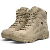 Bitiger Wanderschuhe für Herren, Trekkingschuhe, Outdoor, Armee, Kampf, taktische Patrouillenstiefel mit seitlichem Reißverschluss für Erwachsene, Stiefeletten, Arbeitsstiefel, 1705sand, 42 1/3 EU - 42 EU