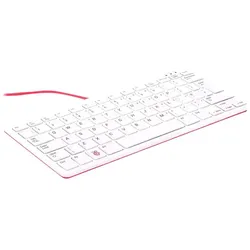 Raspberry Pi Pi - Tastatur - USB - Deutsch - weiß, Rot