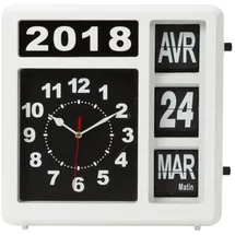 Perel Wanduhr 31,0 cm 31 x 31 cm weiß/schwarz