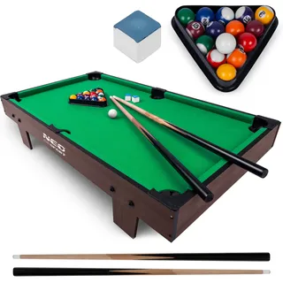 Mini Billardtisch, Billard für Kinder, Spielset, 3ft, 92 x 52 x 19 cm, Neo-Sport