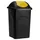 DEUBA Mülleimer 60 l Schwarz-Gelb