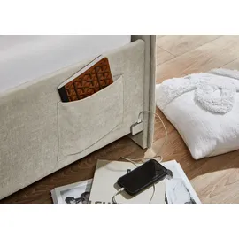 Meise Möbel meise.möbel Polsterbett Fun 140 x 200 cm Stoff Beige