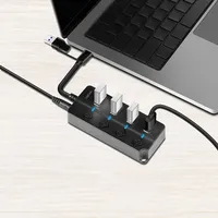 Logilink USB 3.2 Hub 4 Port) mit Ein-/Ausschalter schwarz