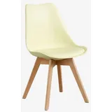 Sklum - Packung Mit 2 Nordischen Esszimmerstühlen Mousse Zitrone
