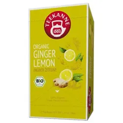 Teekanne Kräutertee ORGANIC GINGER LEMON, Beutel kuvertiert 9001475035079 Teekanne 20 Beutel
