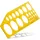 ARISTO Zeichenschablone orange-transparent
