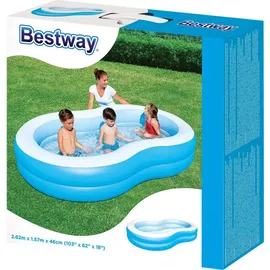 BESTWAY Lagune Family Planschbecken 262 x 157 x 46 cm