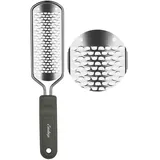 Easkep Hornhautentferner Hornhauthobel Hornhautraspel Fuß – HornhautfeileHornhaut Entfernung – Edelstahl Hornhautfeile für Hornhautentferner (Grau Grün)