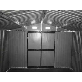 ALEOS. Gartenhaus 3,6 x 3 m Grau