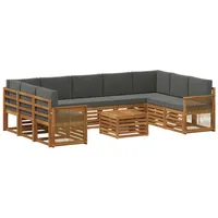 vidaXL Sofagarnitur Massivholz Akazie braun