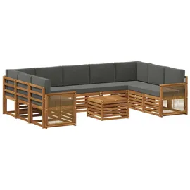 vidaXL Sofagarnitur Massivholz Akazie braun