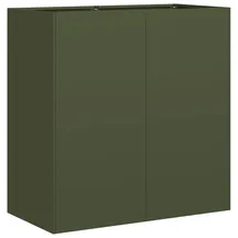 vidaXL Pflanzgefäß 120 x 80 x 80 cm Olivgrün