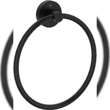 Deante Jasmin Handtuchhalter rund Schwarz