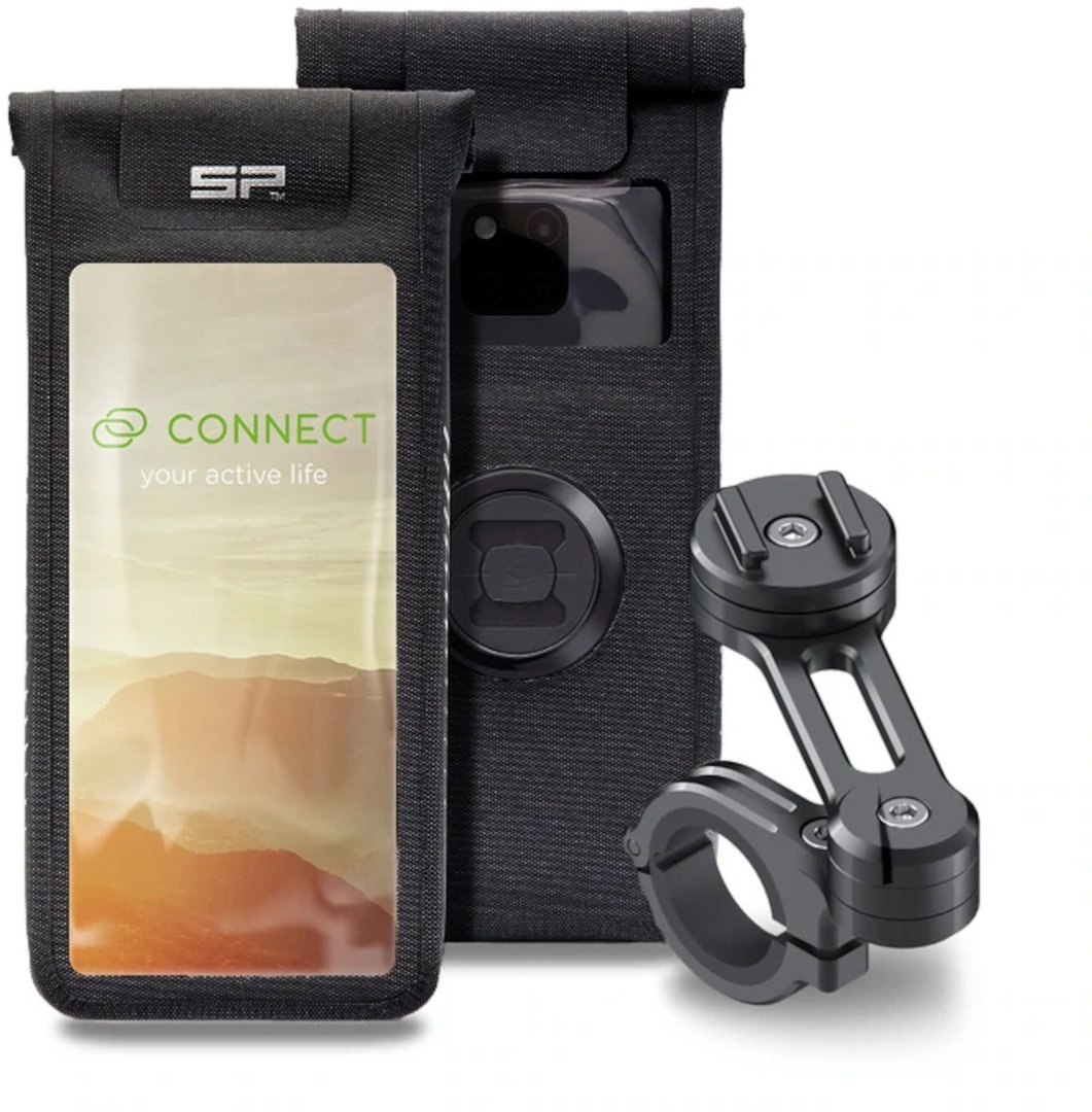 SP Connect Moto Bundle Universal Black Smartphone houder, zwart, M