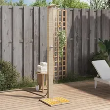 vidaXL Gartendusche beige 50x55x224 cm