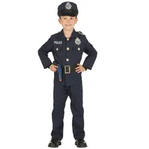 JADEO Polizei Kostüm Kinder 5-6 Jahre