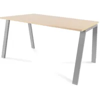 Rocada Schreibtisch Blanca BxTxH 140x80x73cm Gestell grau Platte Melamin