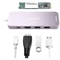 MINIX NEO-S2GR USB-C-Miniport-Adapter mit 240-GB-Solid-State-Laufwerk (SSD), HDMI, USB Typ C, 2 x USB 3.0