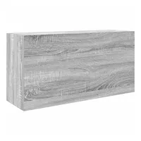 VidaXL Bad-Wandschrank Grau Sonoma 80x25x40 cm Holzwerkstoff