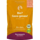 Herrmann's Manufaktur Herrmann's Selection 100g Beutel Katzennassfutter 20 x 100 Gramm Bio Gans mit Zucchini & Tomaten