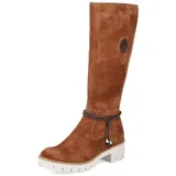 Rieker Damen Winterstiefel X5793, Frauen Stiefel,langschaftstiefel,gefüttert,wasserdicht,Boots,Winterschuhe,braun (24),41 EU / 7.5 UK - 41 EU