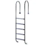 SAXONICA Poolleiter Edelstahl ENG 180 cm I 5-stufig I V2A Leiter