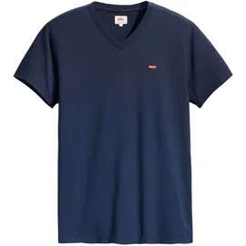 Levi's T Shirt Housemark Tee mit V Neck in Dunkelblau L
