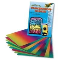 Folia Transparentpapier Regenbogenpapiermappe (ungummiert) 10 Blatt, 22x32cm bunt