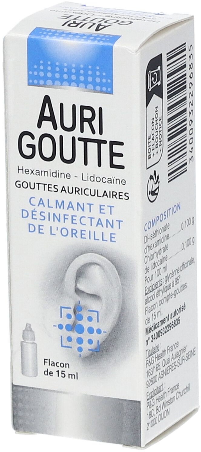 Merck Aurigoutte 15 ml goutte(s) auriculaire(s)