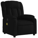 vidaXL Massagesessel mit verstellbarer Rückenlehne und Massagefunktion Polyester 92 x 98 x 92 cm Schwarz