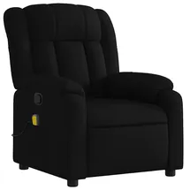 vidaXL Massagesessel mit verstellbarer Rückenlehne und Massagefunktion Polyester 92 x 98 x 92 cm Schwarz
