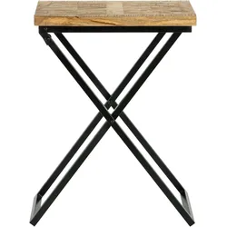 Beistelltisch Couchtisch Massivholz Mangoholz 48x35x63 cm WOMO-DESIGN®