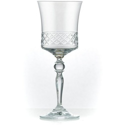 Crystalex Weinglas Grace geschliffen 250 ml 6er Set, Bleikristall, poliertem Schliff