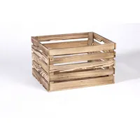 iWerk Holzkiste Geflammt M 50 x 40 x 30 cm 30-tlg. Holz