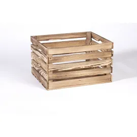 iWerk Holzkiste Geflammt M 50 x 40 x 30 cm 30-tlg. Holz