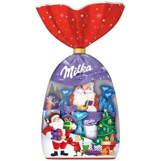 Jacobs Milka Weihnachtsmischung 1 x 126g, Weihnachtliche Mischung aus Alpenmilch Schokolade