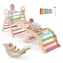 Vevor Kletterdreieck 9-in-1 Kletterspielzeug mehrfarbig