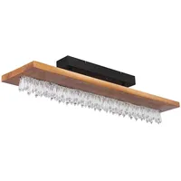 GLOBO Deckenleuchte Kristall modern Deckenlampe Holz Led Holzleuchte Esszimmer,