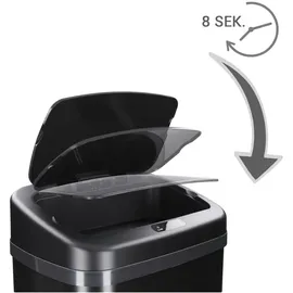 TALK-POINT Sensor Mülleimer 40 l Schwarz