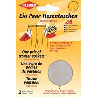 Kleiber + Co.GmbH Quick-EIN-Paar-Hosentasche, 50% Baumwolle/50% Polyester, 02 Hellgrau, 18,5 cm x 16 cm
