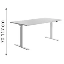 TOPSTAR Schreibtisch E-Table weiß